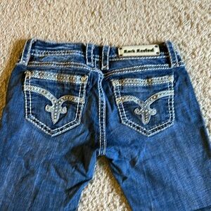 Women rock revival boot cut jeans